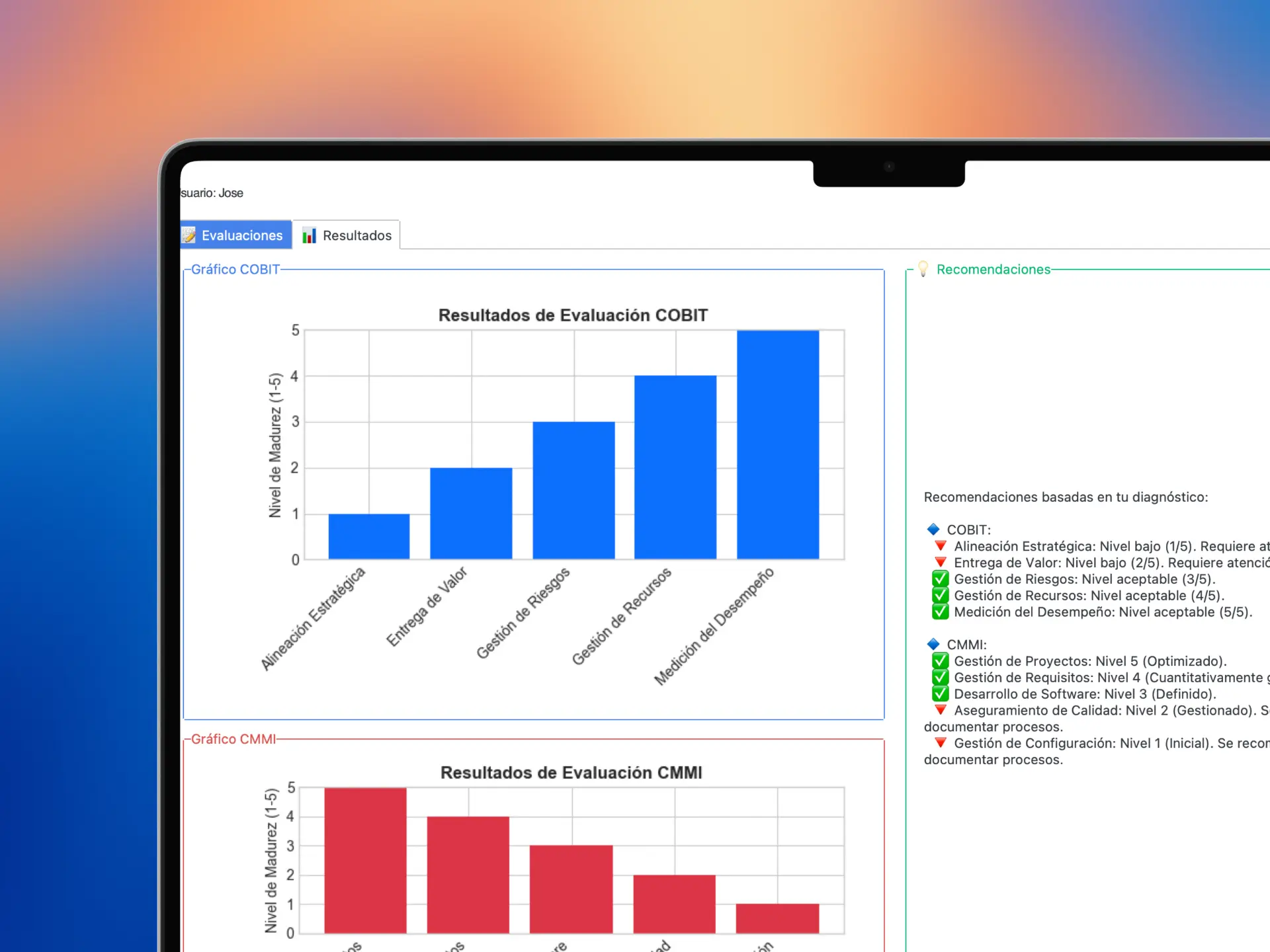 Captura de pantalla del proyecto Diagnostico TI